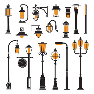 Sokak lambaları ve lamba mesaj simgeleri