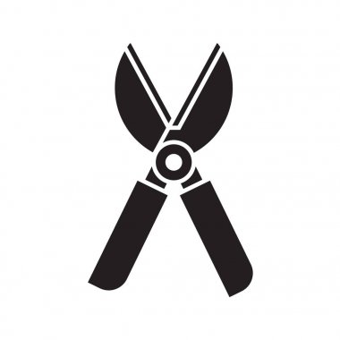 Bahçe secateurs simgesi