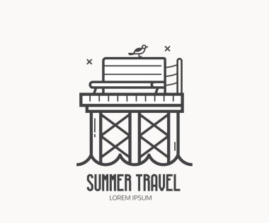 Deniz yaz seyahat logo