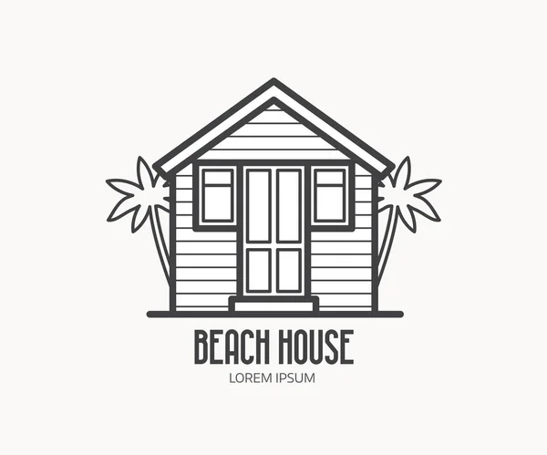 Beach House logotyp — Stockový vektor