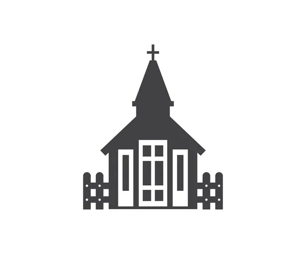 Nordic Church Icon — Stock Vector