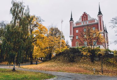 Admiralty House in autumn Stockholm clipart