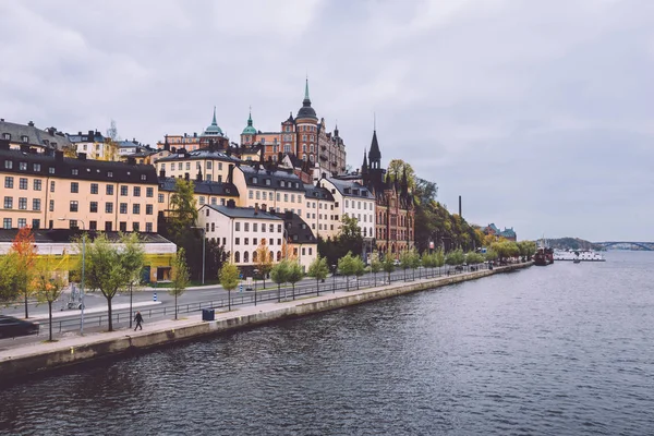 Sodermalm району в Стокгольмі — стокове фото