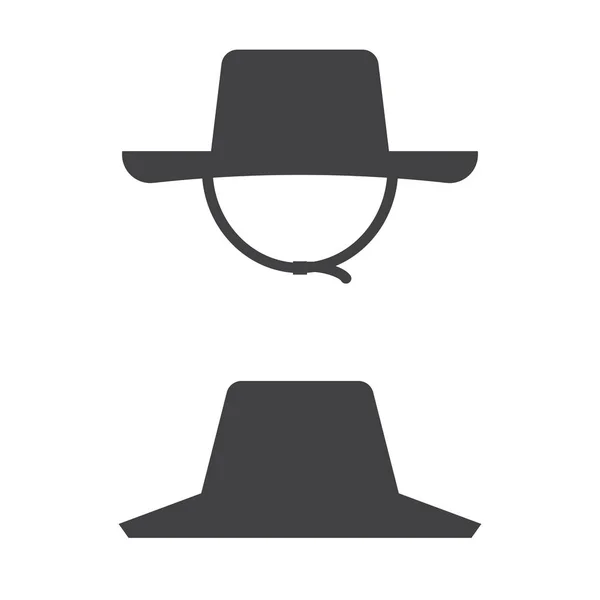 Granjero sombrero de paja icono — Vector de stock