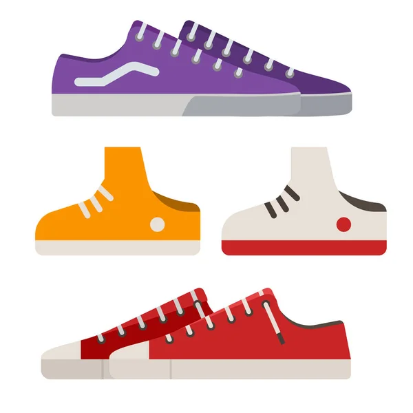 Vector Sneakers and Gumshoes — Stock Vector
