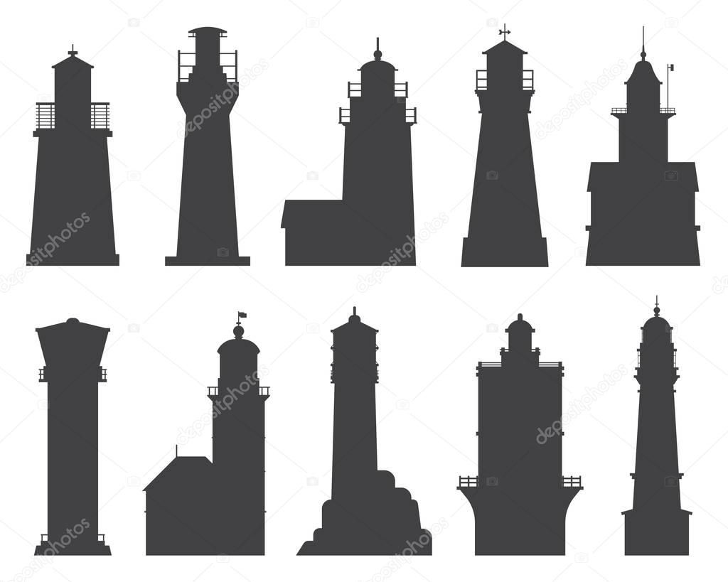 Lighthouses and Searchlights Icons
