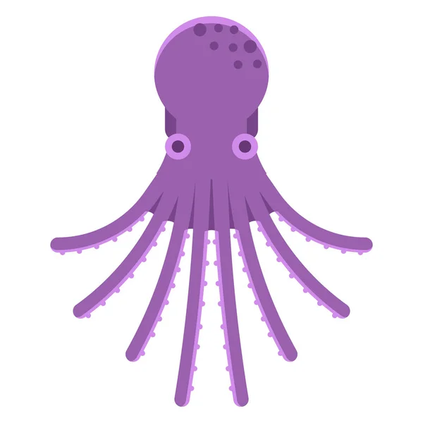 Swimming Octopus Vector Icon — Stock Vector