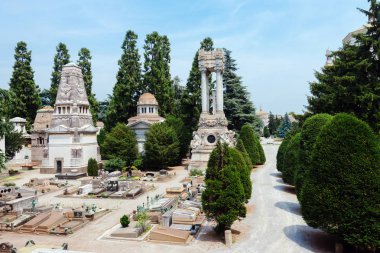 Monumental Cemetery in Milan, Italy clipart
