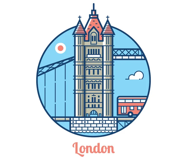 London Bridge-pictogram — Stockvector