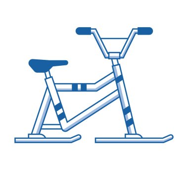 Karmobil veya kış Bisiklet simgesi