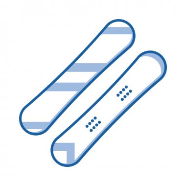 Snowboard anahat simgesini veya etiket