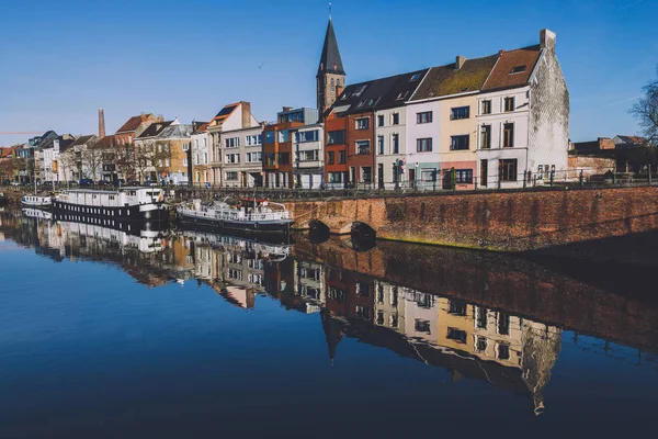 Portus Ganda Marina in Ghent — Stock Photo, Image