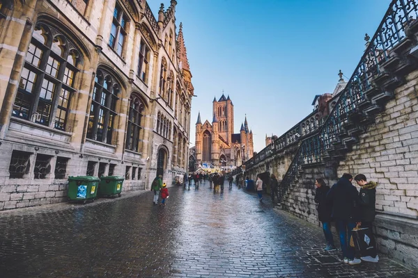 Old town in Gent City — Stock Photo, Image