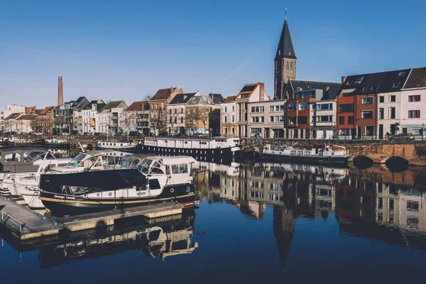 Portus Ganda Marina in Gent — Stockfoto