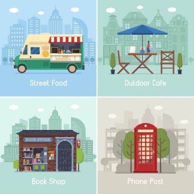 Modern şehir yerler ve noktalar