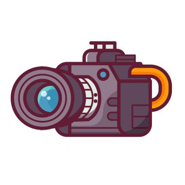 Profesyonel Dslr kamera simgesi