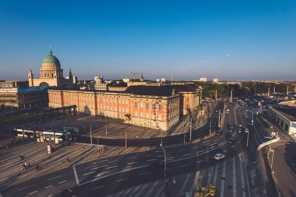 Hoog panoramisch uitzicht over Potsdam — Stockfoto