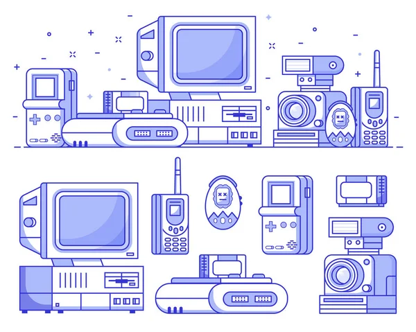 Vintage Tech and Electronic Devices Set