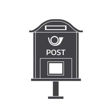 Posta mektup kutusu anahat simgesini