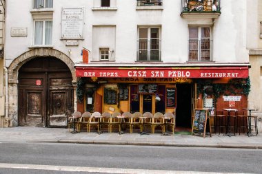 sokak café Paris, Fransa