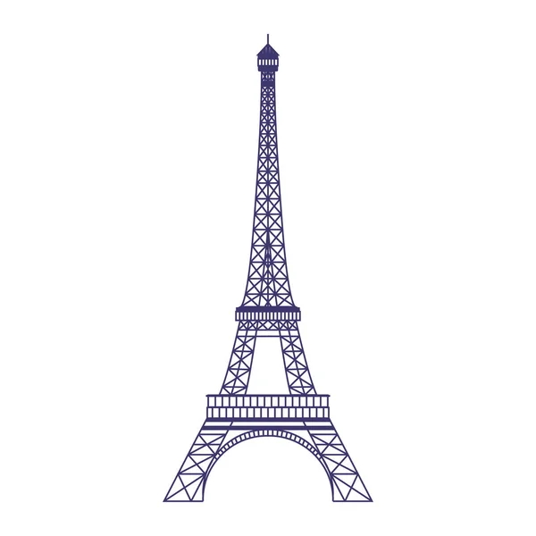 Eiffeltoren Vector Icon in platte ontwerp — Stockvector