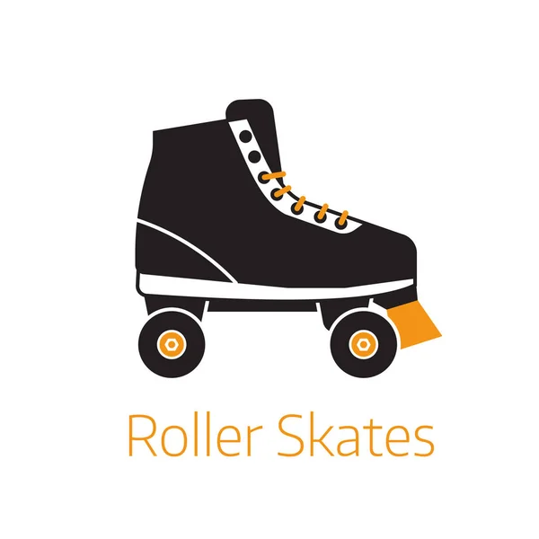 Roller Skates Aperçu Icône ou modèle de logo — Image vectorielle