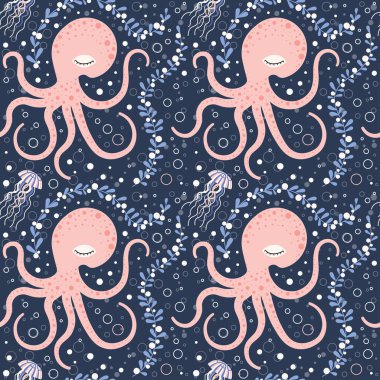 Ahtapot ve Denizanalarıyla Şirin Deniz Modeli çizgi filmi