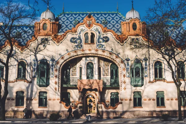 Art Nouveau Raichle Palace Fasada w Subotica — Zdjęcie stockowe