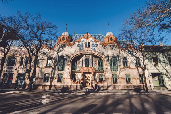 Art Nouveau Raichle Palace Fachada em Subotica — Fotografia de Stock