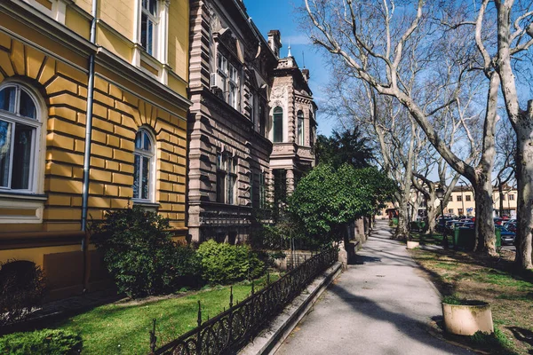 Subotica Street with Old Mansions — 图库照片