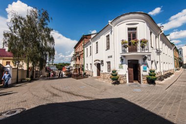 Minsk Eski Şehir Sokağı Şehir Manzarası