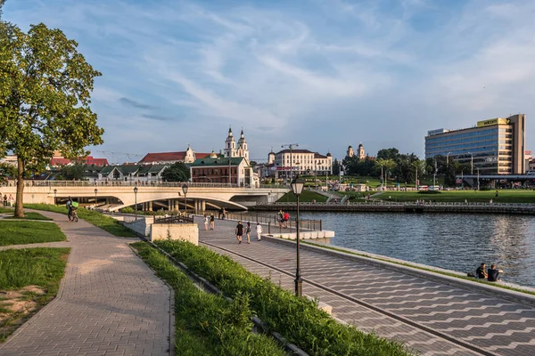 Trinity Hill Panorama with Svislach River — Stock Photo, Image