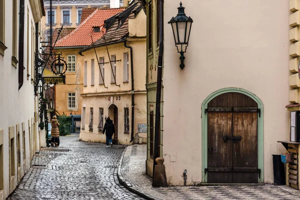 Prague Historical Center Old Street — Stock Photo, Image