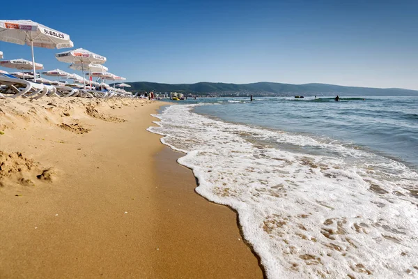 Yaz aylarında Beach Resort Sunny Beach Bulgaristan görünümü. 