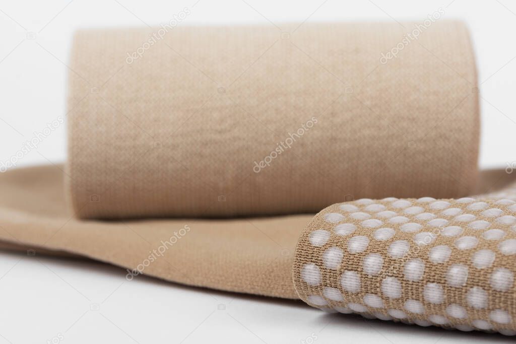 Compression stockings for leg lymphedema (lipedema, edema) up to stage 3 and Short Stretch Bandage to provide powerful compression of the limbs, treat acute and chronic lymphoedema