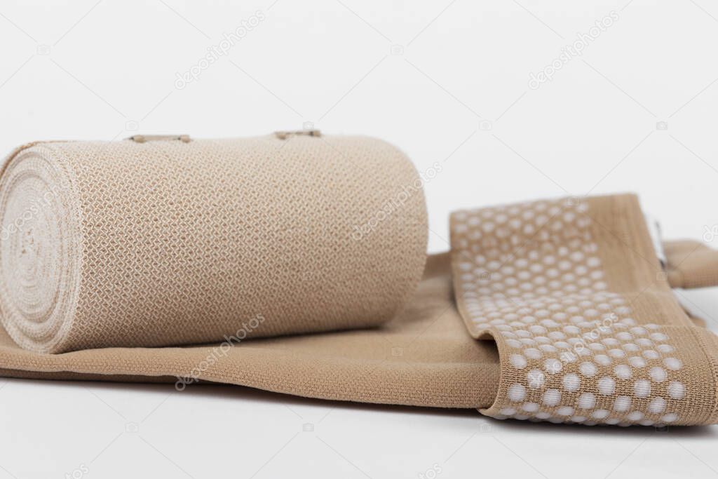 Compression stockings for leg lymphedema (lipedema, edema) up to stage 3 and Short Stretch Bandage to provide powerful compression of the limbs, treat acute and chronic lymphoedema