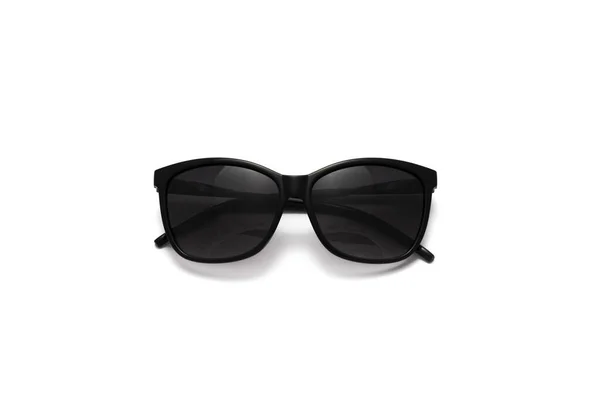 Lunettes Soleil Noires Isolées Sur Fond Blanc — Photo