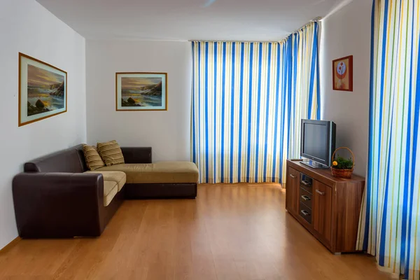 Sunny Beach Bulgarie Juillet 2019 Intérieur Élégant Confortable Maison Chambre — Photo