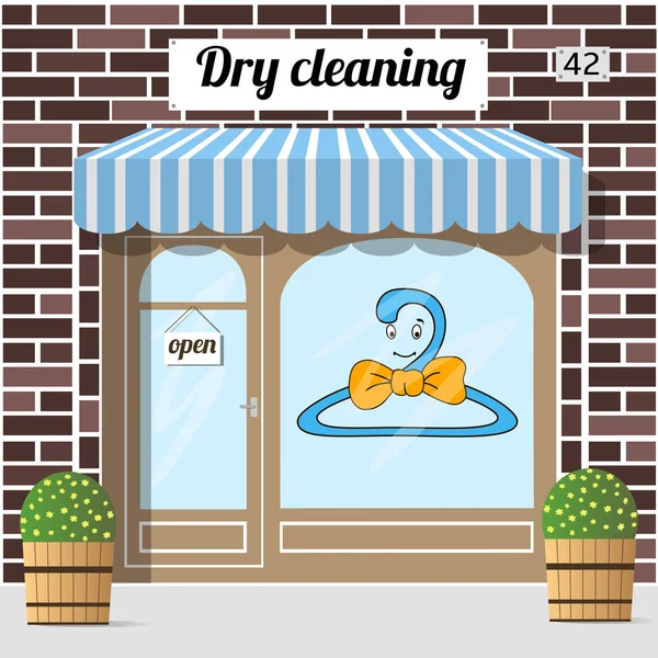 Serviço de limpeza a seco — Vetor de Stock