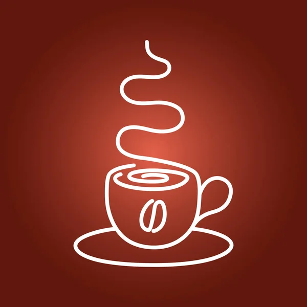 Kávé csésze szimbólum — Stock Vector
