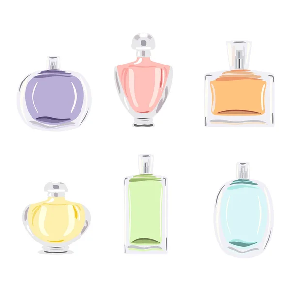 Definir frascos de perfume — Vetor de Stock