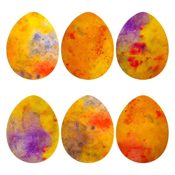 Huevos de Pascua. Ilustración en acuarela . —  Fotos de Stock