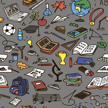 okula geri ayarlayın. Eğitim nesneleri