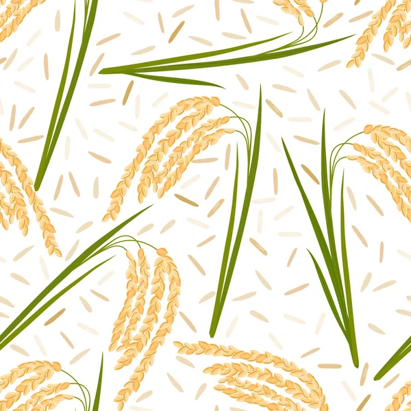 Rijst naadloze patroon — Stockvector
