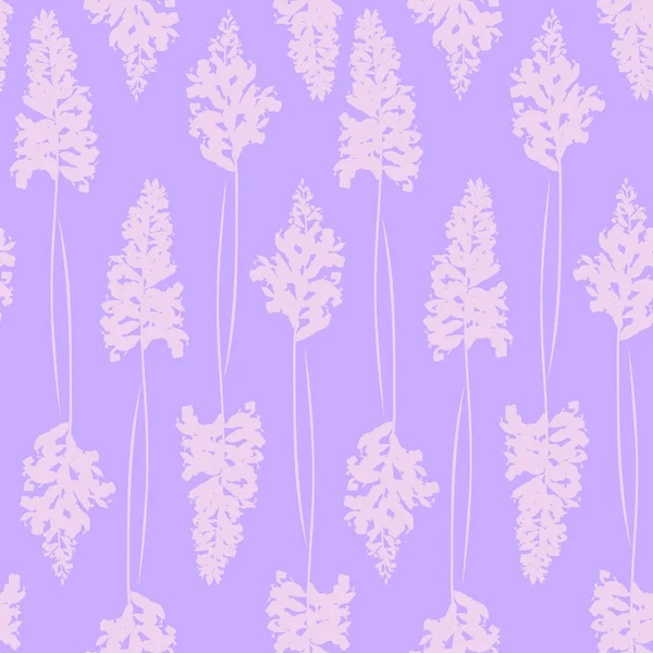 Patrón floral púrpura sin costura — Vector de stock
