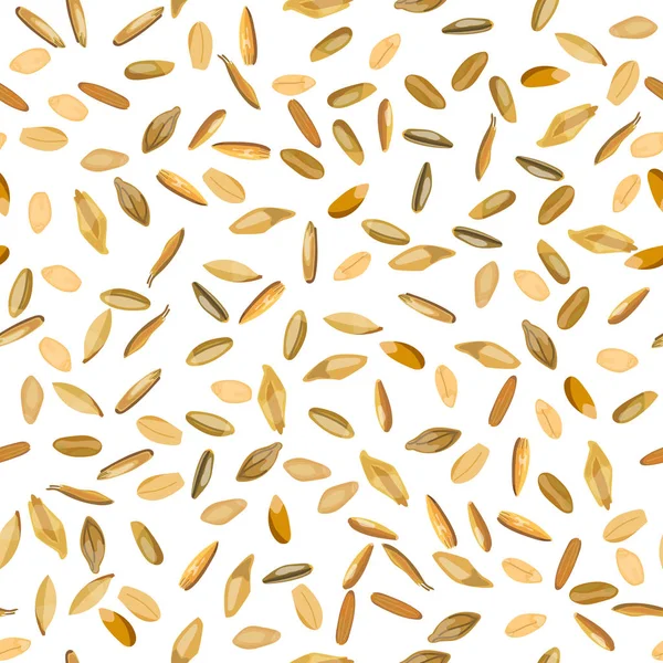 Patrón trigo y granos de centeno — Vector de stock