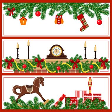 Diziler halinde yeni yıl ve Noel zamanı ayarla