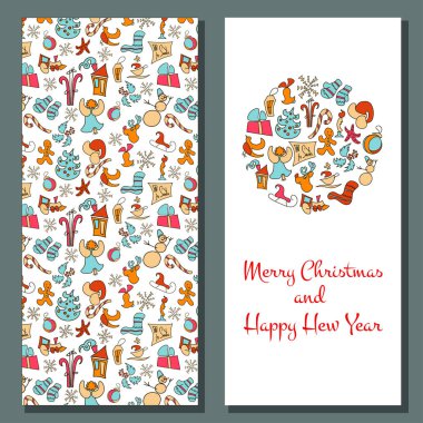 Noel kartı. Rahat Xmas selamlar