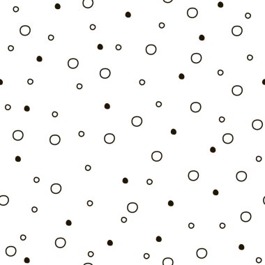 Soyut geometrik moda noktalar, daireler baskı desen tasarım