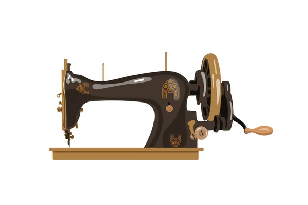 Vintage Sewing Machine διανυσματική απεικόνιση. Λεπτομερής εικόνα για λογότυπο, εκτύπωση, — Διανυσματικό Αρχείο
